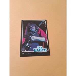 Vintage 1979 The Babys Trading Card #12 London Rock Band Collectible